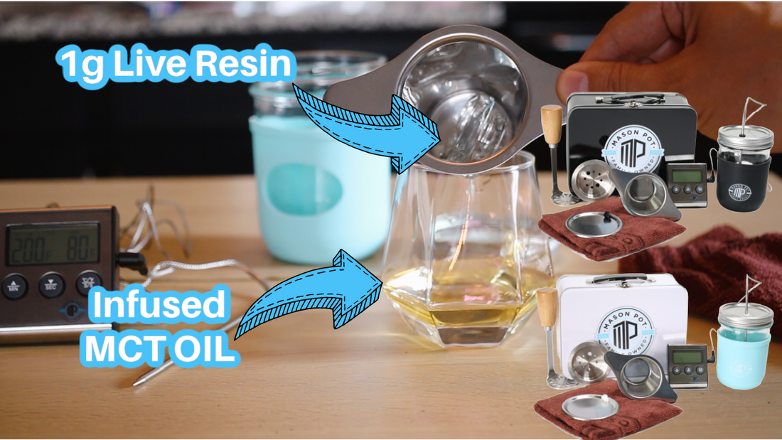 How To Infuse Live Resin MCT Oil With Mason Pot