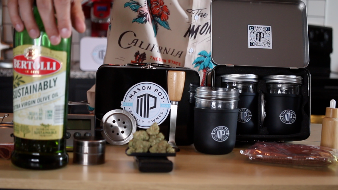 How To Make Easy Cannabis Infused Olive Oil With The Mason Pot Herbal Infuser