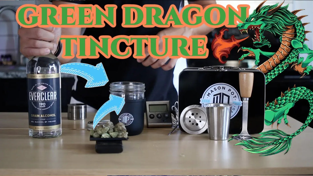 How To Make Easy Cannabis Alcohol Tincture Freezer Method aka Green Dragon Tincture