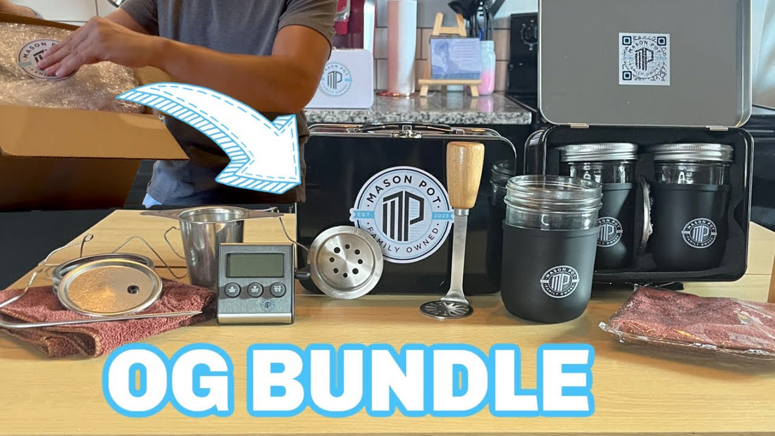 Mason Pot OG Bundle Herbal Oil & Butter Infuser & Decarboxylation Kit Unboxing